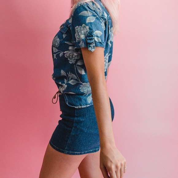 Vintage Y2K Tie Zip Front Shorts 26 - Picture 4 of 5